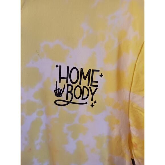 Home Body Yellow and White Tie Dye T-Shirt Size 2XL NEW - Picture 3 of 6